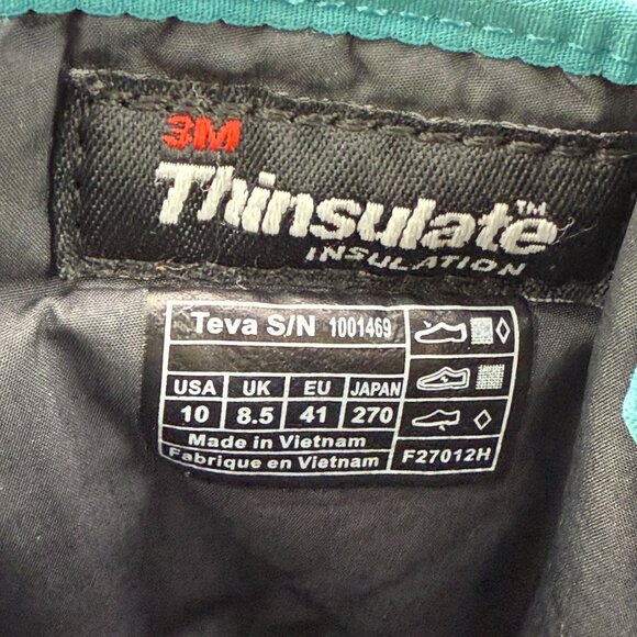 ✅Womens 10 Teva Jordanelle Black Winter Boots Waterproof Thinsulate Insulation - Picture 2 of 13